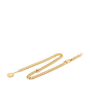 Chanel Coco Mark 31 RUE CAMBON PARIS Logo Plate Chain Belt Gold Plated Women'...